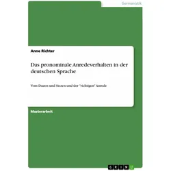 Das pronominale Anredeverhalten in der deutschen Sprache, Schulbücher von Anne Richter