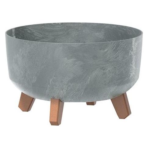 Prosperplast GRACIA LOW 28,5 cm Betoneffekt / Blumentopf (28.50 x 17.70 cm) (DGRL300LE-422U)