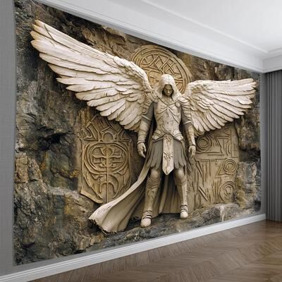 Inspired Living Ethereal Angel 3D Wall Tapestry Aesthetic Boho Room Decor 150x200cm