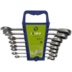 Bahco Irimo Knarren-Ring-Maulschlüssel-Satz - 18-8-H - 8-teilig - 8-19