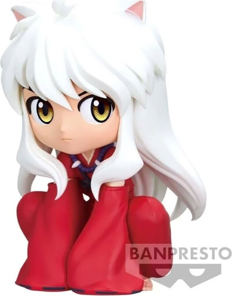 Banpresto Q Posket Inuyasha figuur zittende versie A rood