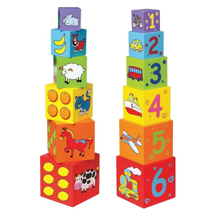 Viga Toys Bunte Würfel (59461)