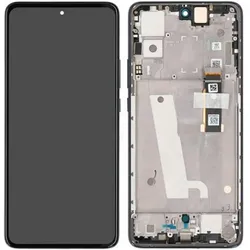 Motorola LCD + Touch + Frame für XT2203 Edge 30 - black, Weiteres Smartphone Zubehör, Schwarz