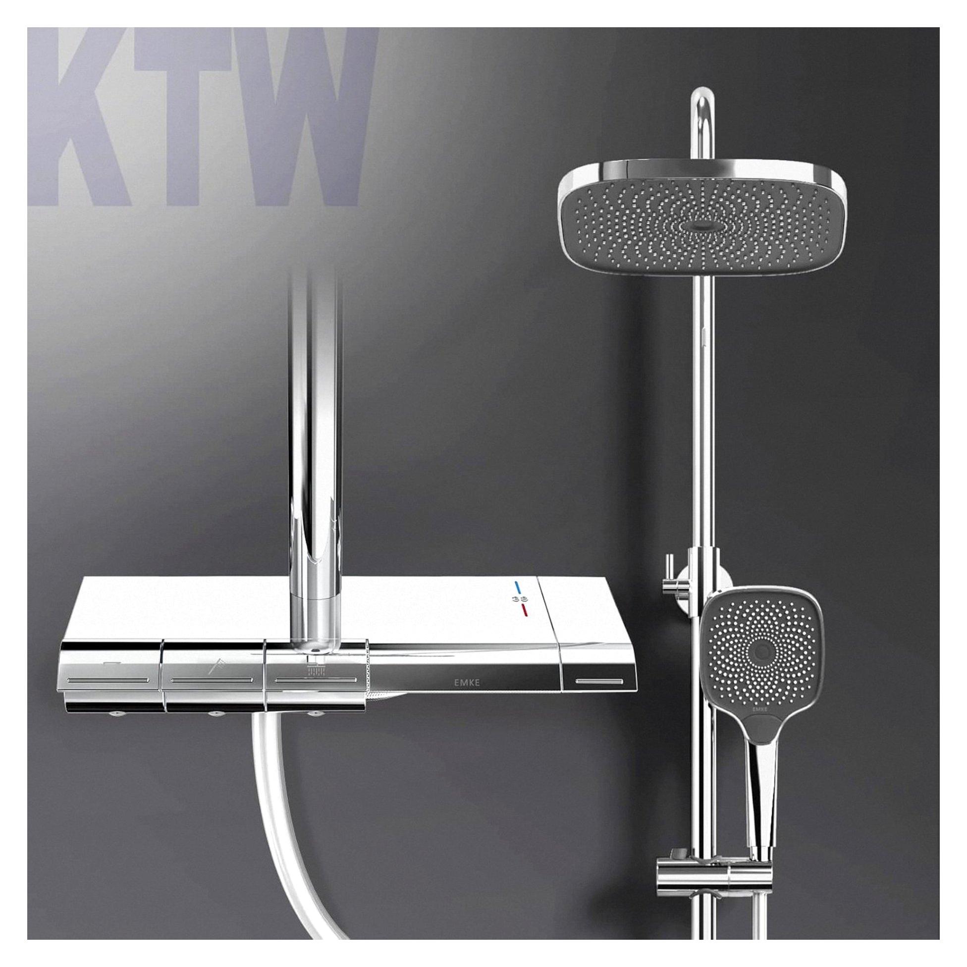 Duschsystem mit Thermostat und Handbrause