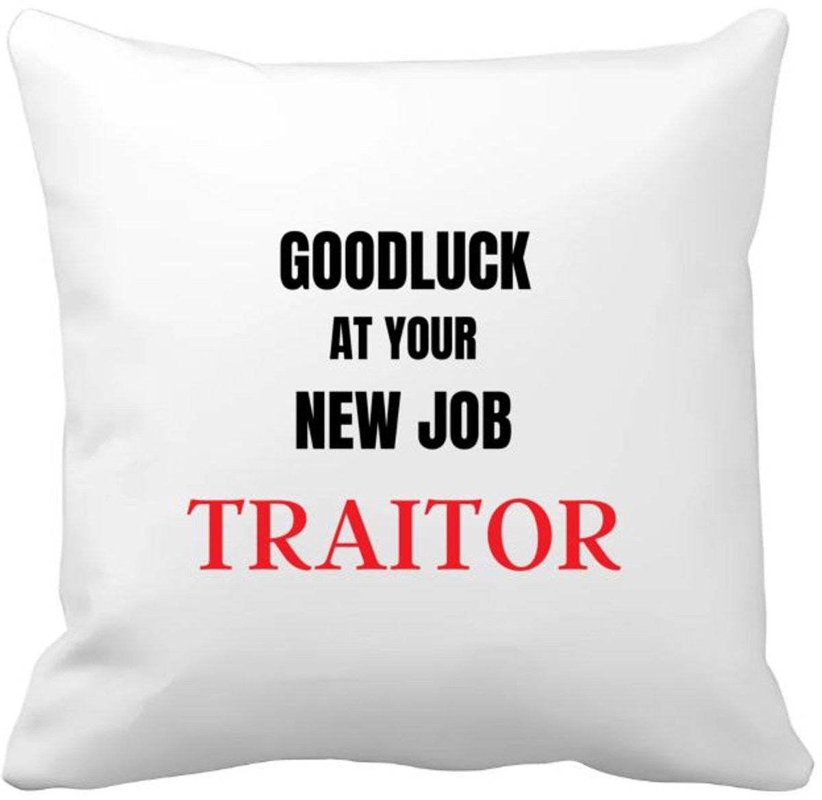 Akyol Kussenhoes Goodluck at your new job - Afscheidscadeau voor collega - 40 x 40 cm