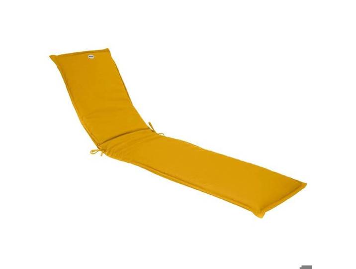Coussin de transat  Korai  jaune moutarde 190x60cm en polyester - Hespéride
