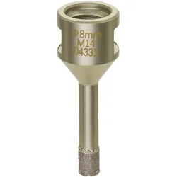 Diewe, Bohrereinsatz, Fliesenbohrer Diamantbohrer M14 - Trockenbohrer Premium 7 - Bohrer ø 8mm (8 Millimeter)