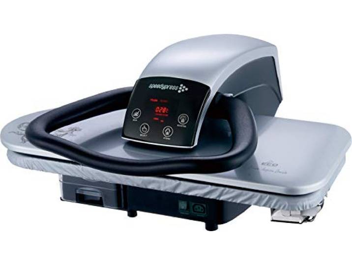 Speedypress 71HD Presse à Repasser à Vapeur Professionnelle Argenté 68cm (+ Fer à Repasser\, Cartouche de Filtrage d'Eau Supplémentaire\, Housse de Rechange et Mousse)