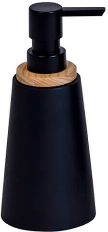 Showerdrape Sonata Black & Bamboo Liquid Soap Dispenser