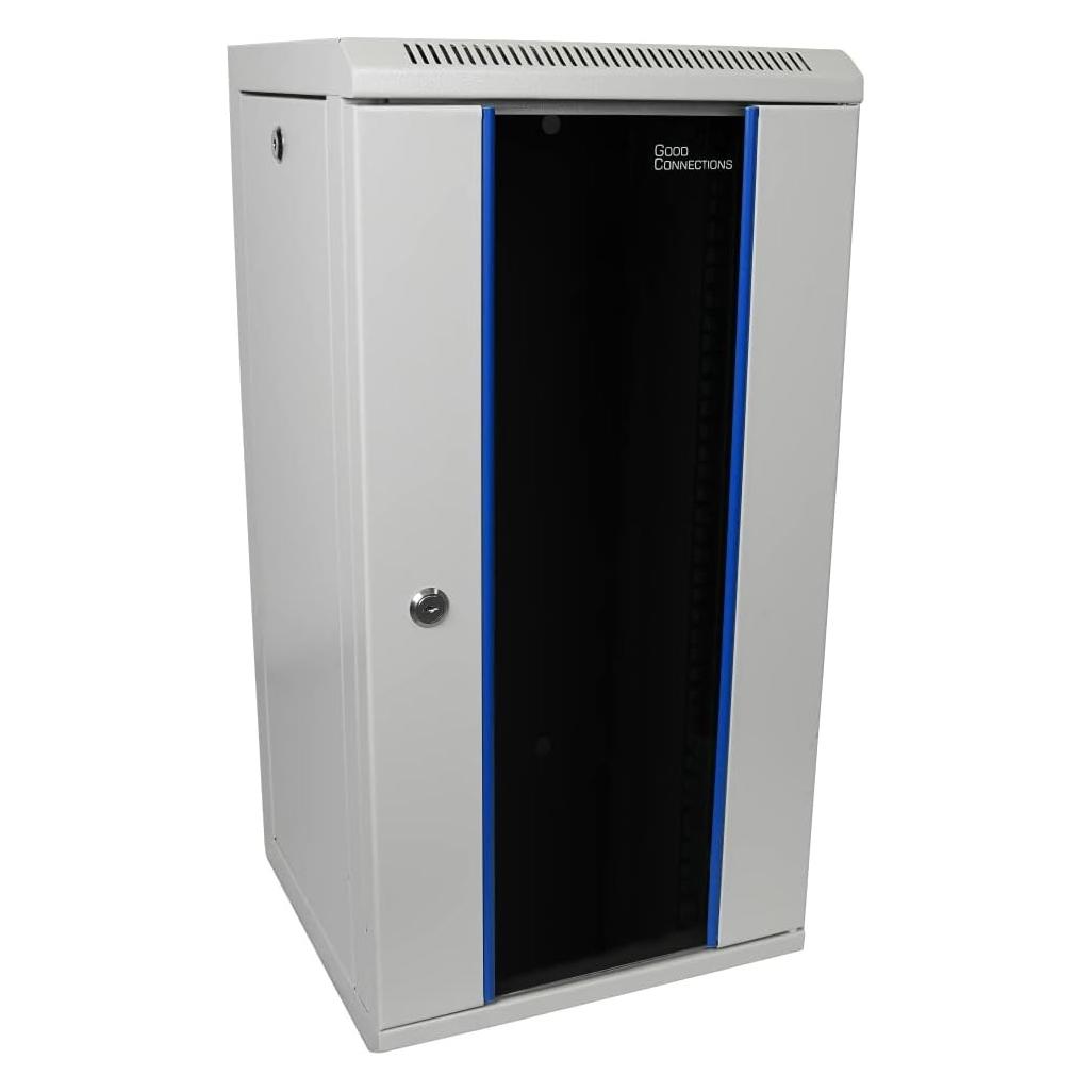 Good Connections GC R0111 25,40cm (10"") Wandgehäuse 12HE Tiefe 300mm grau (12 HE, 10 Zoll Rack) (GC-R0111)