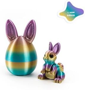 Uplifted Finds 3D Printed Rabbit Eggs Ornament   Artistic Easter Animal Figurine u