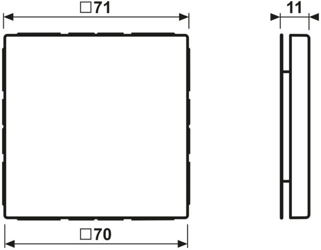 Jung Cache-prise AL 2994 B anthracite complet avec anneau de fixation (AL2994BAN)