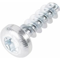 TOOLCRAFT 88200-2.5 Kunststofffurchende Schraube 2.5 mm 8 mm T-Profil Stahl verzinkt 100 St.