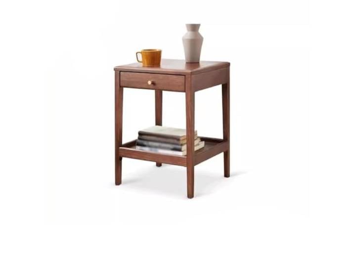 YCCHAH Sofatisch Massivholz-Beistelltisch, Sofa-Beistellschrank, Beistellschrank, Kleiner Couchtisch, Schlafzimmer-Aufbewahrung, schmaler Nachttisch Wohnzimmer-Beistelltisch