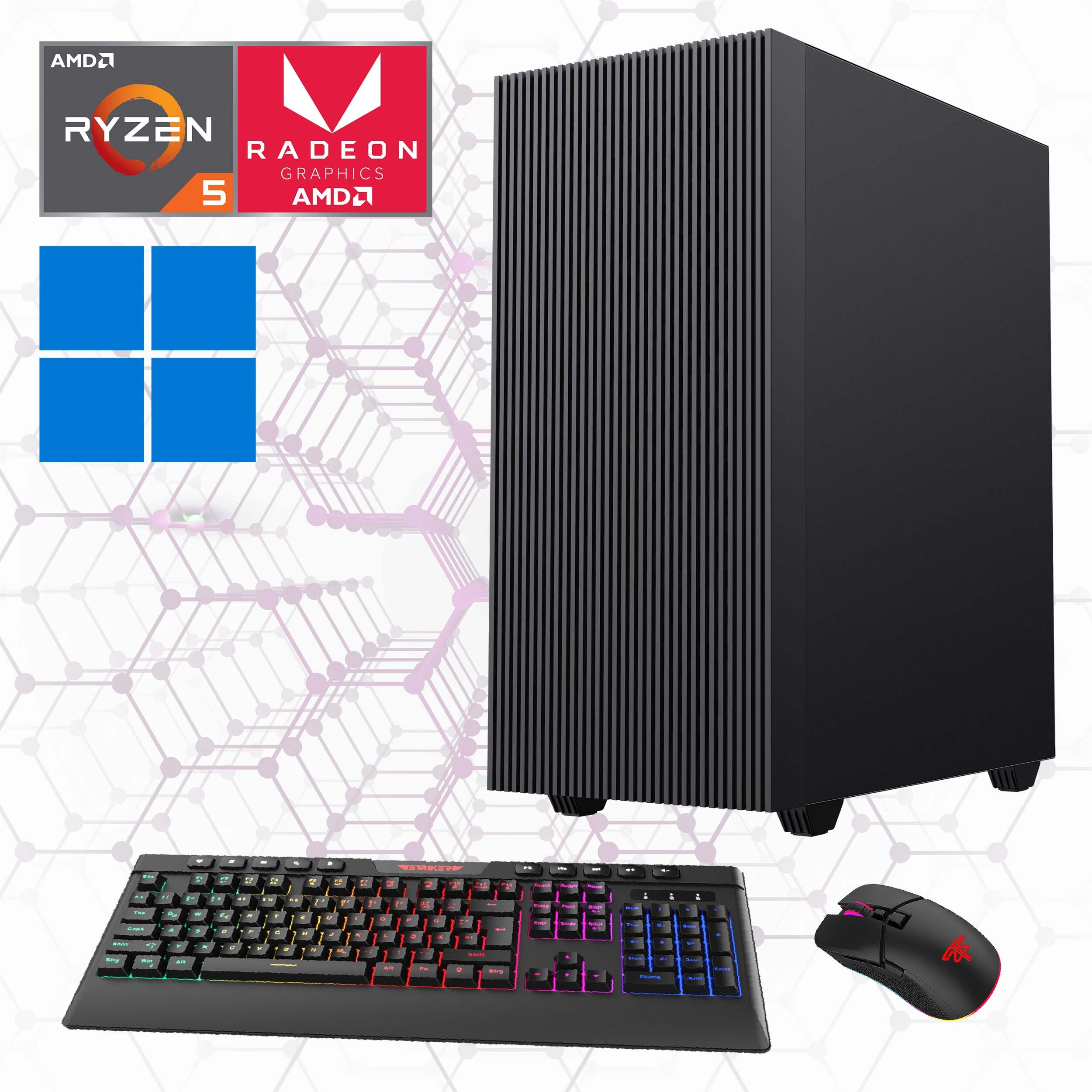 Multimedia PC Gamemax Edge Blue 7198 Ryzen 5 5600G 16GB 1TB SSD Radeon Graphics