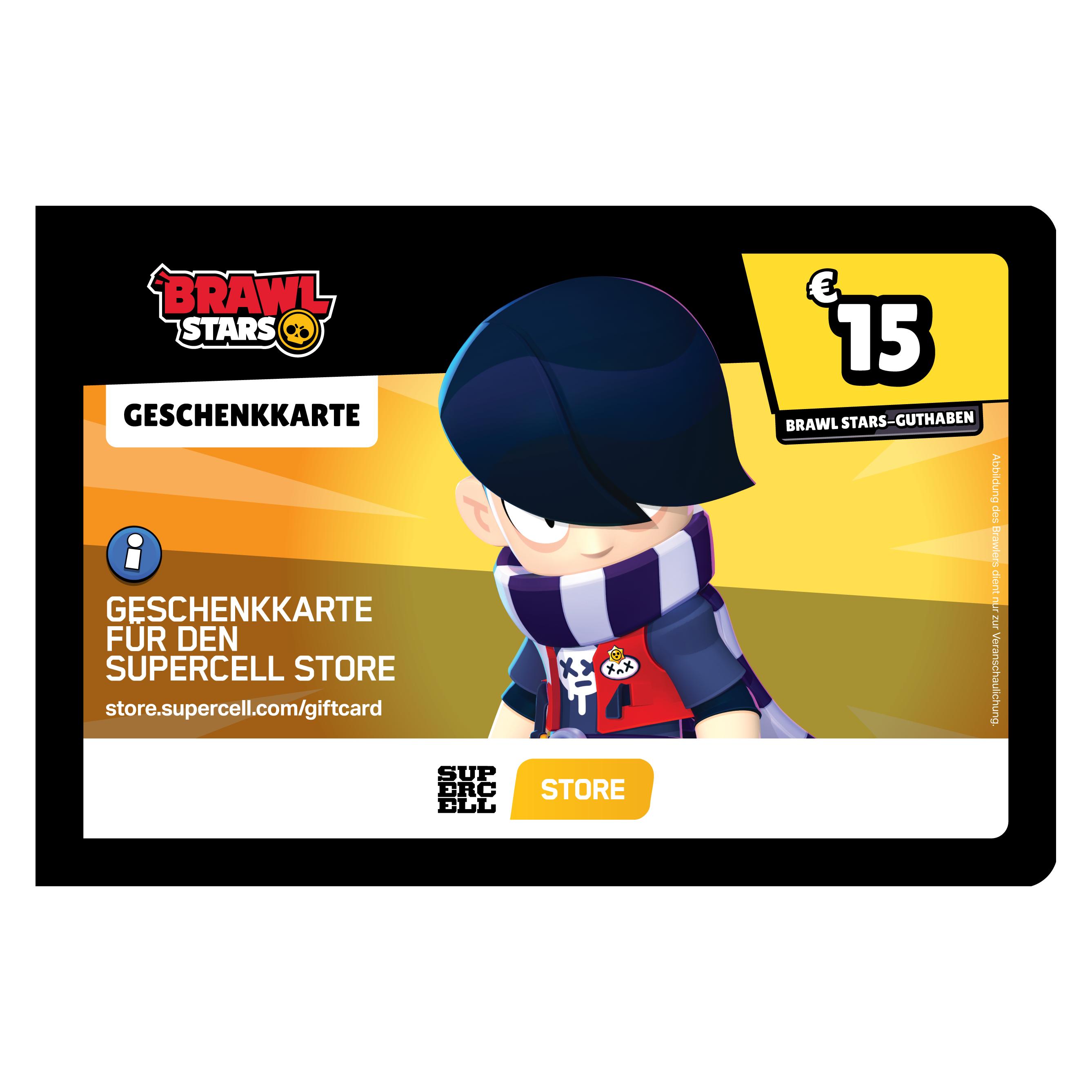 Brawl Stars Geschenkkarte (15 EUR) (brawl-digital-de-15)