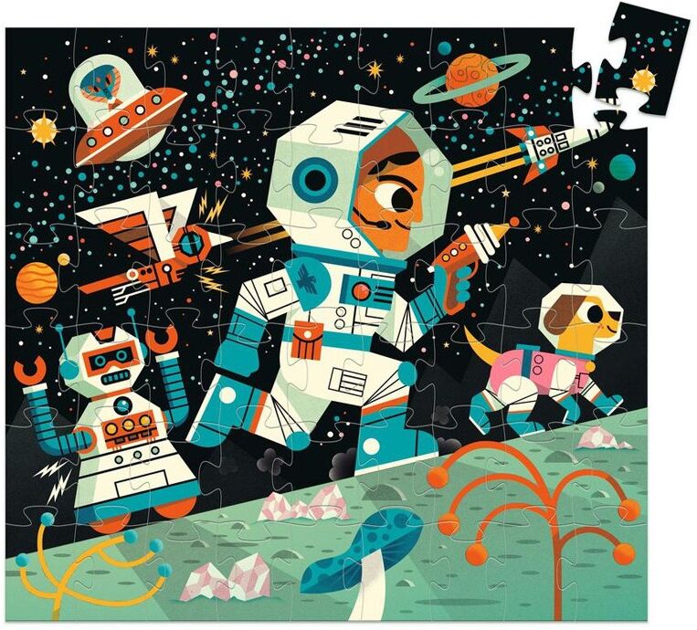 Puzzle Silhouettes Station spatiale 54 pcs - Djeco
