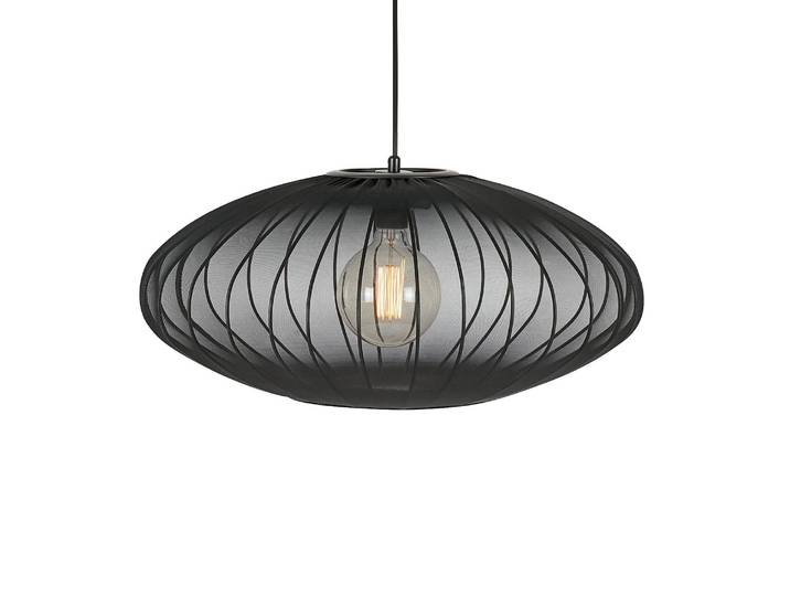 Suspension Florence 60 x 26cm Noir/Noir Nylon E27