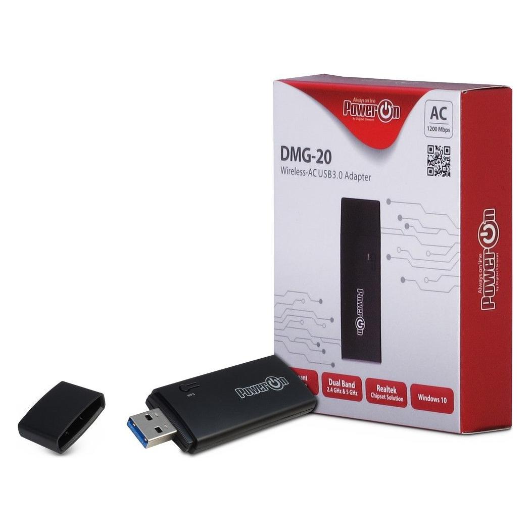 Intertech Wireless AC 1200 Stick, USB 2.0, /, Realtek 8812AU (USB) (88888128)