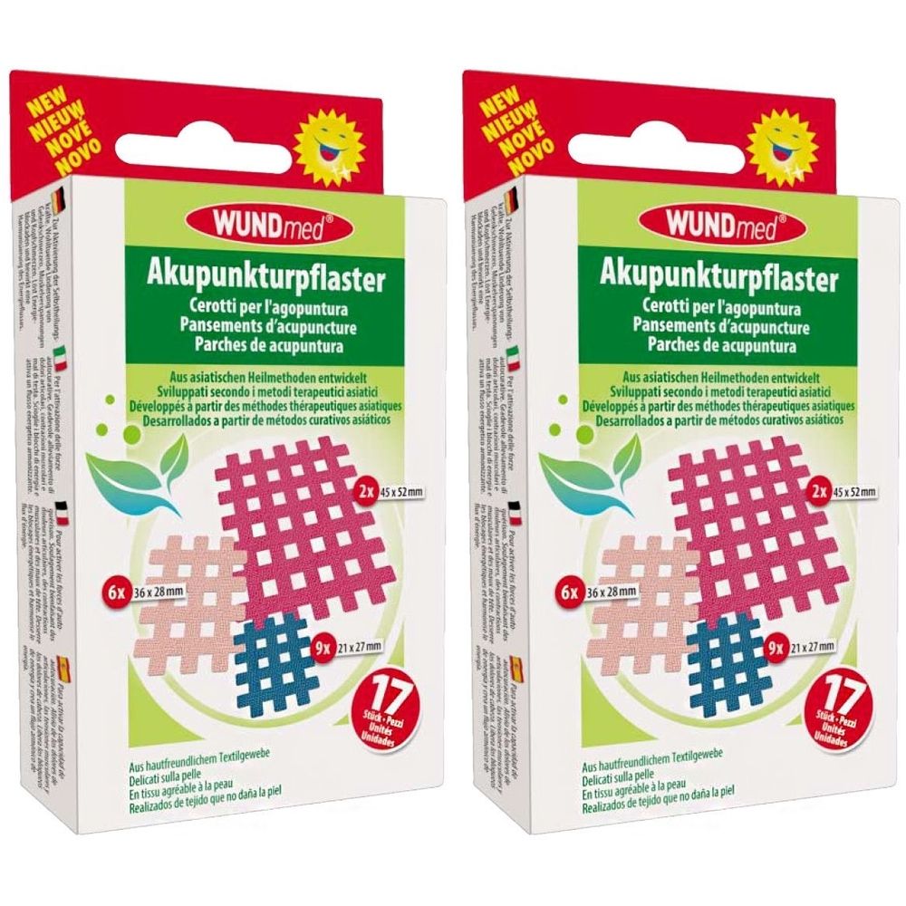 Akupunktur-Pflaster 3 Größen sortiert 2x 2x17 St Pflaster
