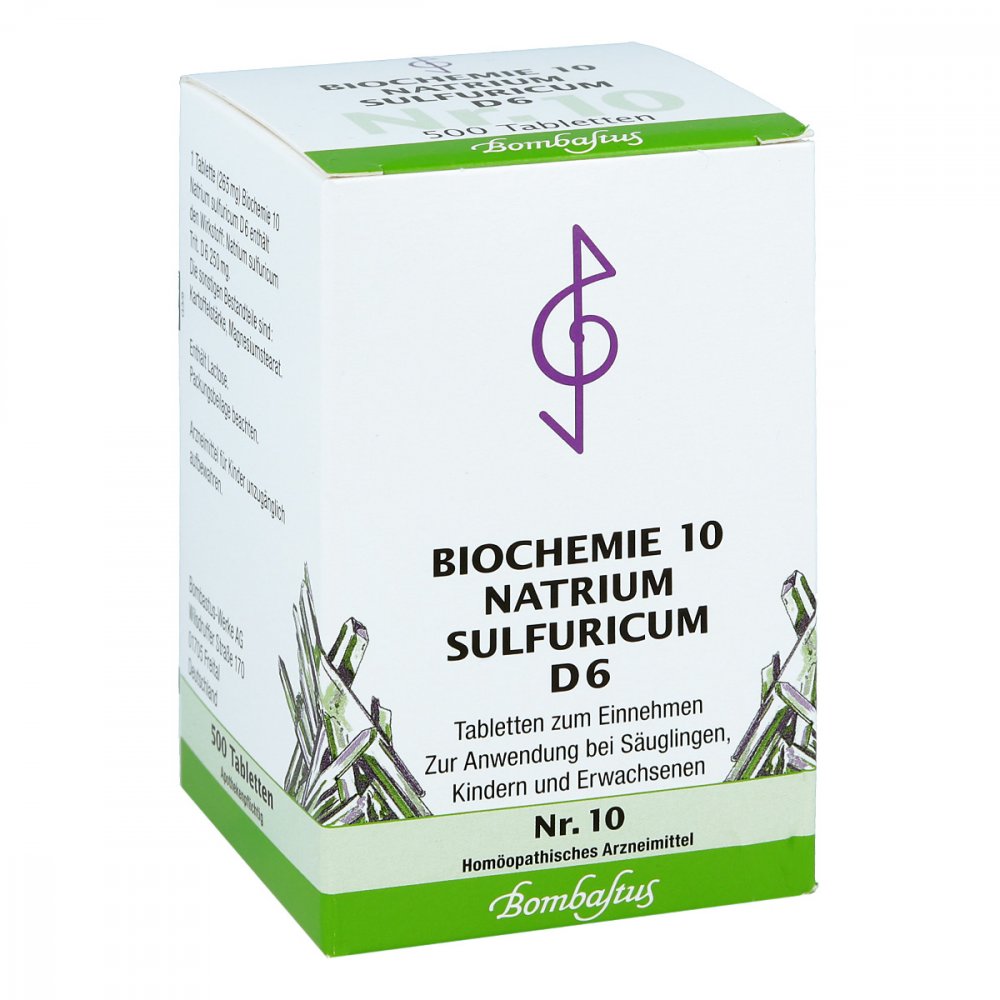 Bombastus-Werke AG Biochemie 10 Natrium sulfuricum D6 Tabletten 01073857