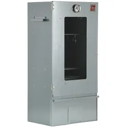 Räucherofen 7002 - 81x29x40 cm - Premium Räucherschrank - Edelstahl - Smoker mit Sichtfenster & Thermometer