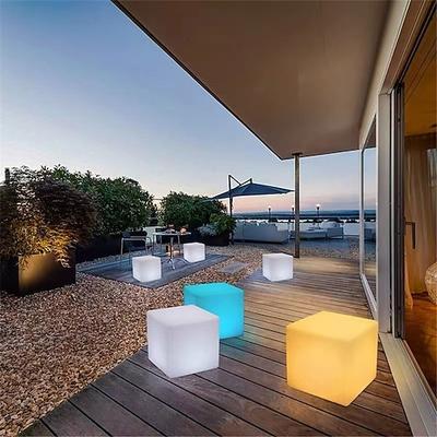 16 Farbwechsel, quadratisches Licht, Fernbedienung, USB-Aufladung, wasserdichter LED-Leuchtwürfel, quadratisches LED-Licht, Design-Licht, Party-Dekorationslicht