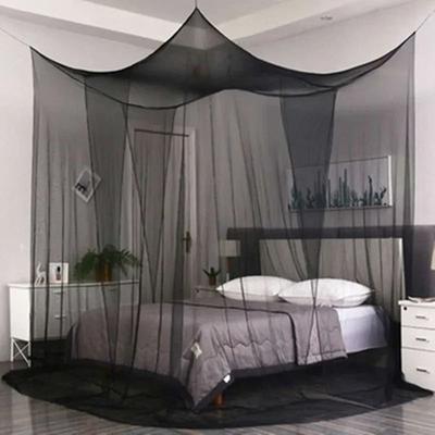 Uplift Picks Four Door Mosquito Net Canopy Bed Net For King Queen Beds black