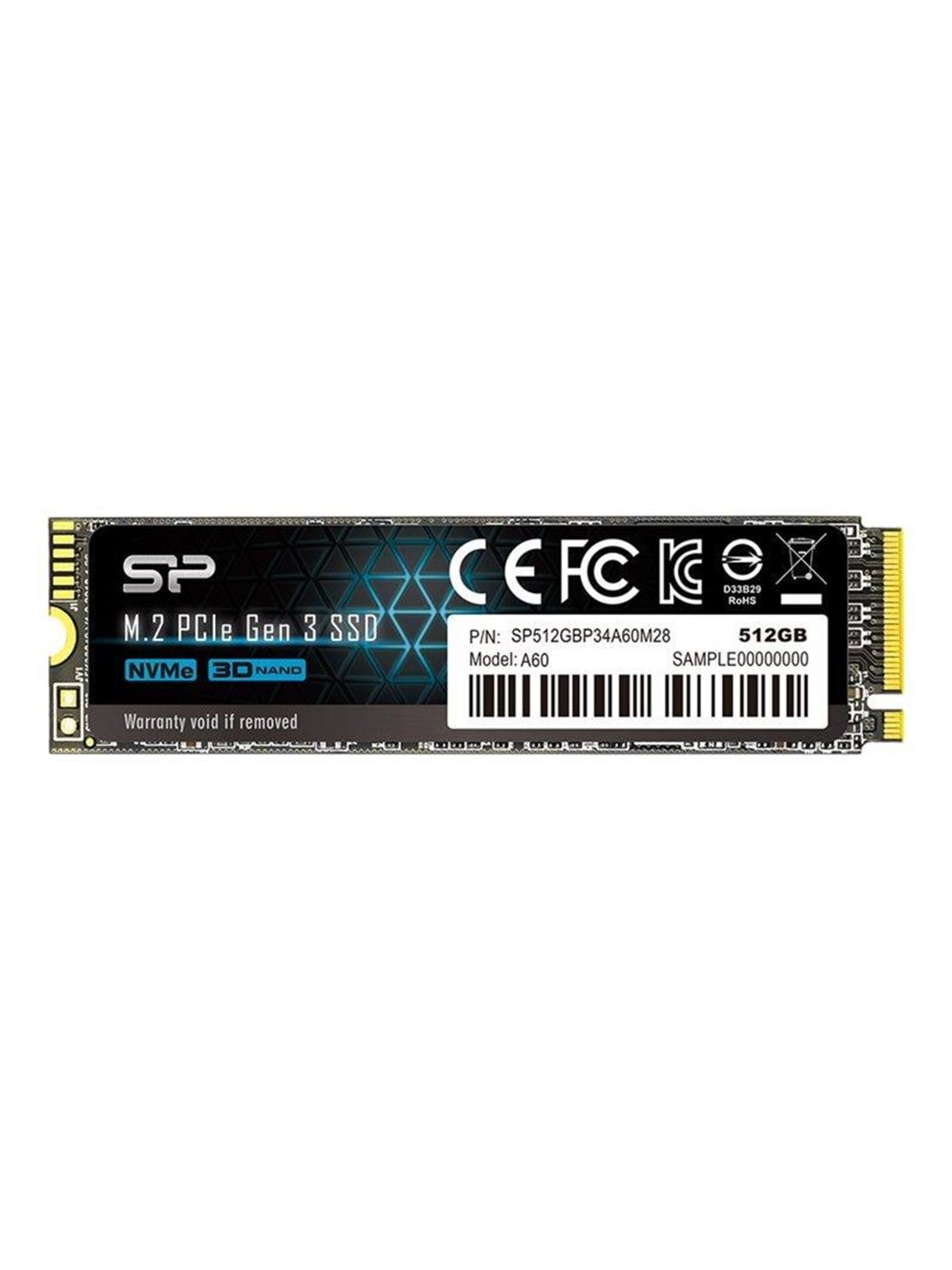 Silicon Power P34A60 SSD - 512GB - M.2 2280 - PCIe 3.0