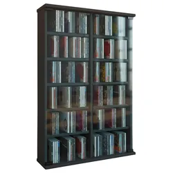 CD-Regal Roma in Schwarz, B: 60 cm