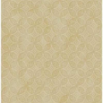 Seabrook Designs Woodcroft Tile Medallion Unpasted Wallpaper