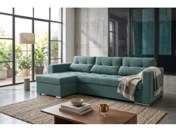 Family Meble Ecksofa Varius Angel mit Schlaffunktion und 2 Bettkästen, Ecke Links oder rechts montierbar – Variante Angelo Angel 14