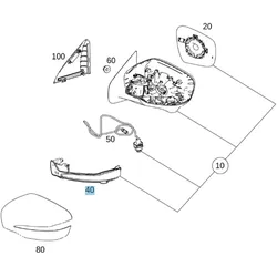 Mercedes-Benz X-Klasse BR470 Blinkerleuchte Spiegel links A4709062400