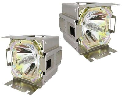 Jaspertronics™ Original Lamp & Housing for the Barco H600 (Dual Lamp) Projector - 1 Year Warranty