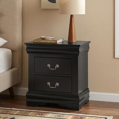 Furniture of America Mayday Traditional Solid Wood 2-Drawer Nightstand