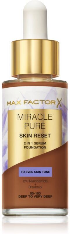 Max Factor Miracle Pure Skin Reset nourishing foundation shade 95-100 Deep To Very Deep 30 ml