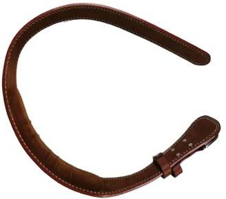 Uplift Essentials PU Leather Weightlifting Belt For Back Support And Fitness Training brown l