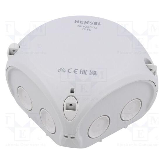 Hensel Anschlussdose 104x104x70 5x4mm2 CU IP66 grau DK 0404 GZ (62000151) (62000151)