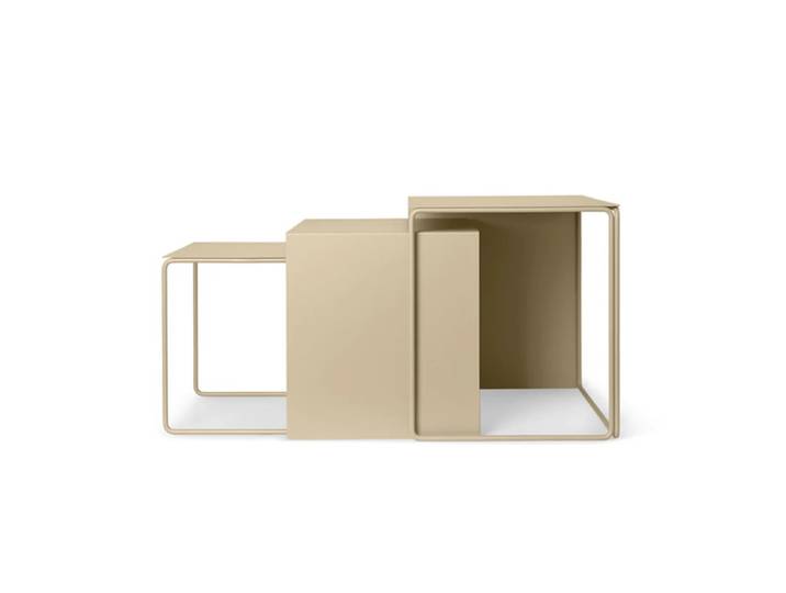 Ferm Living - Cluster Tables (3er-Set), cashmere