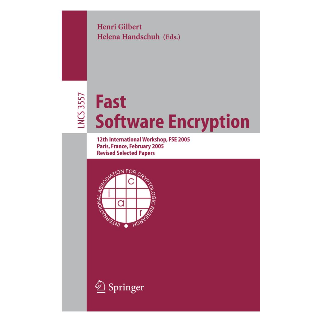 Springer Fast Software Encryption (Englisch, Softcover, Helena Handschuh, Henri Gilbert) (55198355)