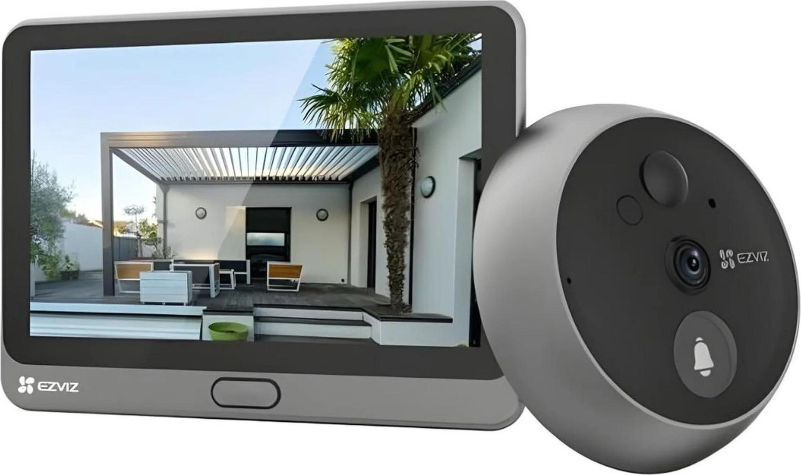 EZVIZ Deurspion-camera DP2 2K met display en batterij