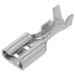 Ninigi flacher Verbinder, 4,8 mm, 0,5 mm, weiblich, unisoliert, 0,5 bis 1 mm2, Crimpverbindung