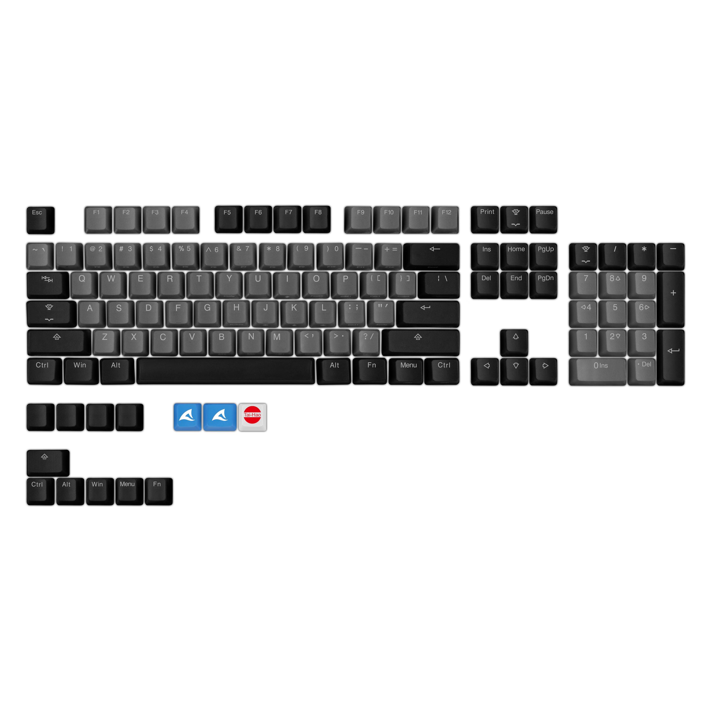 Sharkoon SAC20 PBT ANSI US 114 backlit caps (4044951037445)