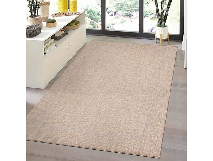 Tapis d'extérieur Beige/Beige Polyester 80 x 150cm