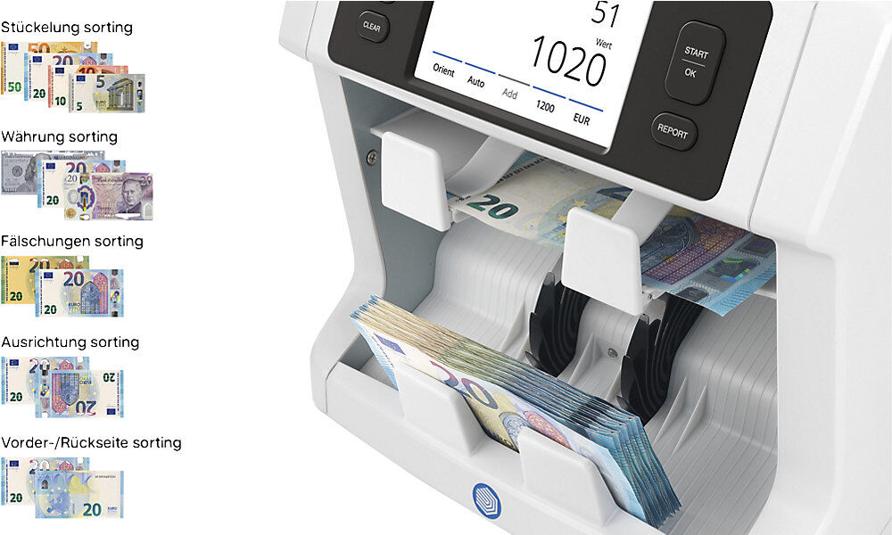 Safescan Banknotenzähler, 2985-SC, 10fache Echtheitsprüfung