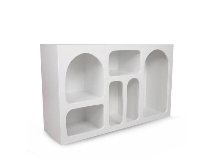 Buffet en bois  Liva  - 120 x 37 x 74 cm - Blanc
