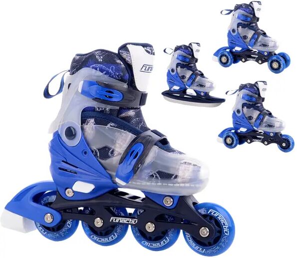Inliner Kinder FunActiv Adapt LED 4in1 (Blau - 31-34)