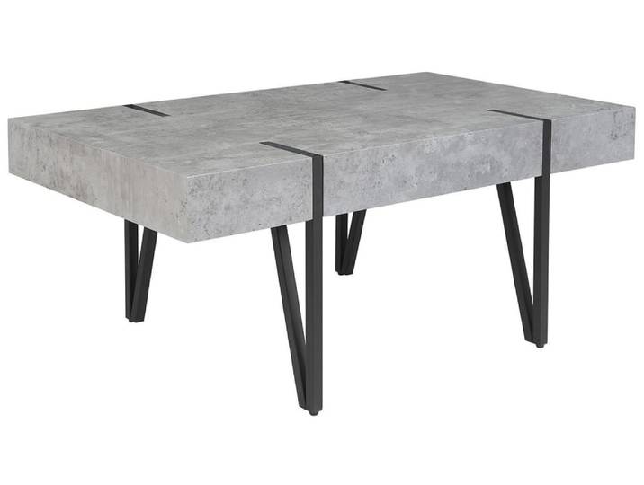 Table basse effet béton gris