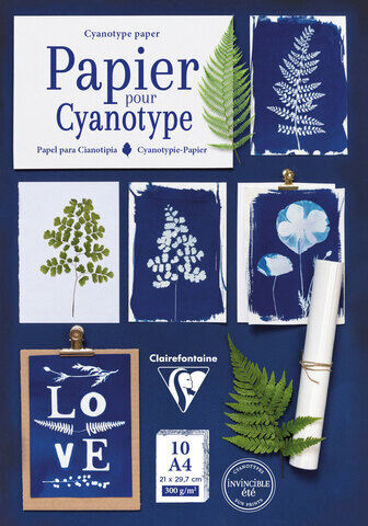 Aquarellpapier für Cyanotypie, 21 x 29,7 cm, 10 Blatt, 300 g/m²