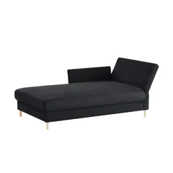 nehl Liege  Liege Easy 110 ¦ schwarz ¦ Maße (cm): B: 220 H: 80 T: 116.0